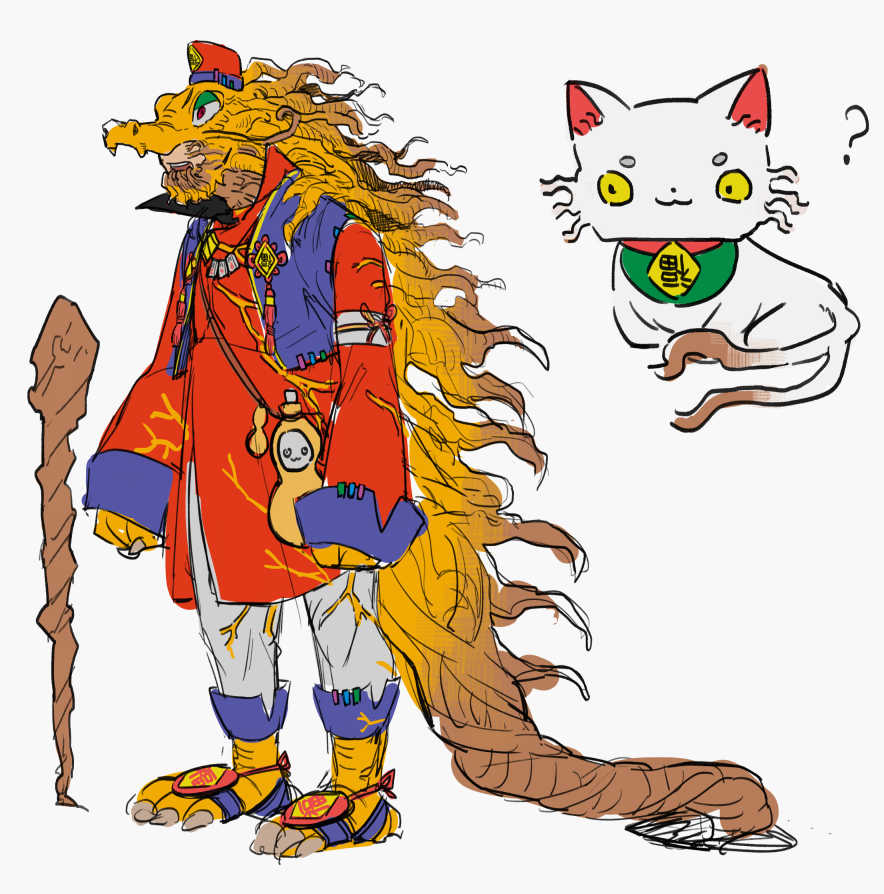 ドラ蔵の初期ラフ