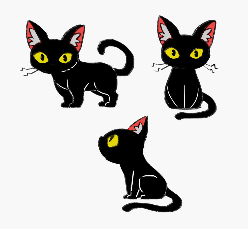 猫の設定ラフ
